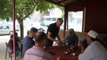 Edirne'de Kahveci Esnafının Başkanı Projemize Sahip Çıktı